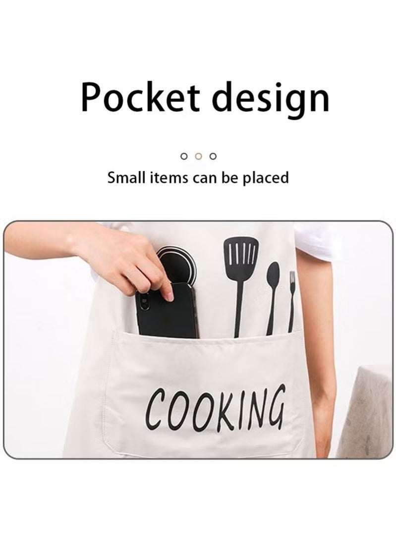Bukela Kitchen Apron, Cooking Apron, Apron with Pockets, Home Apron, Waterproof Cooking Apron, Suitable for Home and Chefs - Image 3