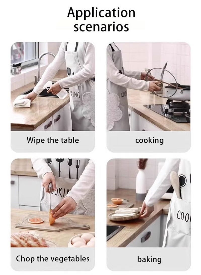 Bukela Kitchen Apron, Cooking Apron, Apron with Pockets, Home Apron, Waterproof Cooking Apron, Suitable for Home and Chefs - Image 2