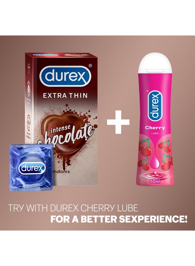 Durex Extra Thin Intense Chocolate Flavoured Condoms For Men - 12s - Image 4