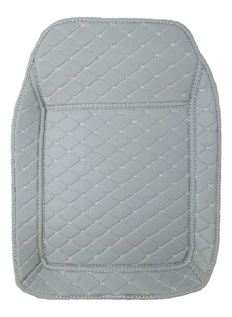 طقم دواسات أرضية يونيفرسال للسيارة بريميوم وعالي الجودة رمادي ريكسين - طقم 5 قطع - Image 5