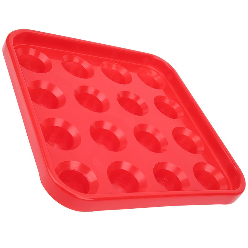 Red Billiard Ball Storage Tray Holder Box 16 Holes Easy Carry Strong Protection - Image 4