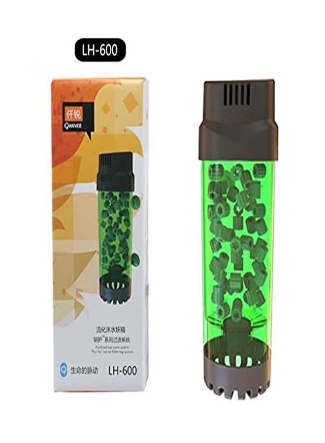 VAYINATO Qanvee Lh Series K1 Media Filter Fludized Moving Bed Filter With Airstone And Sponges(Lh-600|Suitable Water Volume For 75-180L Tank) - Image 2