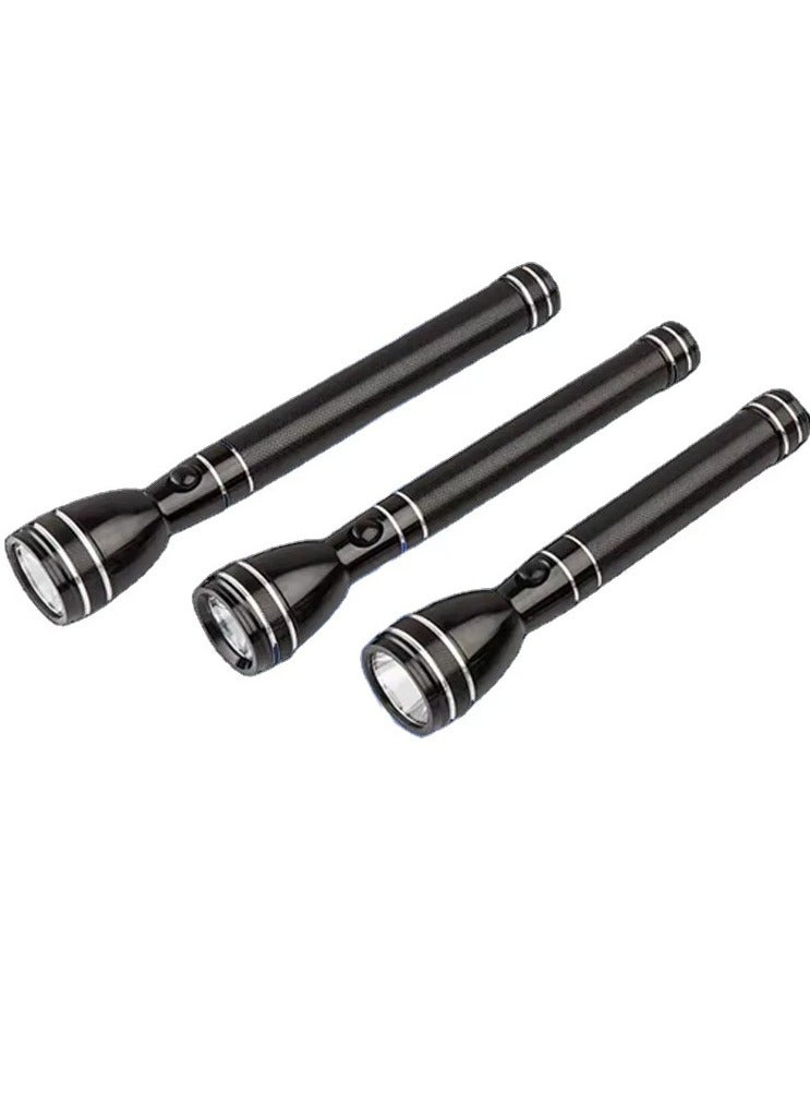 Denx 3-in-1 Rechargeable Led Flashlight - Led Torch With 360 LM – High Brightness, Portable Design & 6 Hours Working. Power 5W |Perfect For Camping Bicycle Hiking & Emergency, Black - Image 1