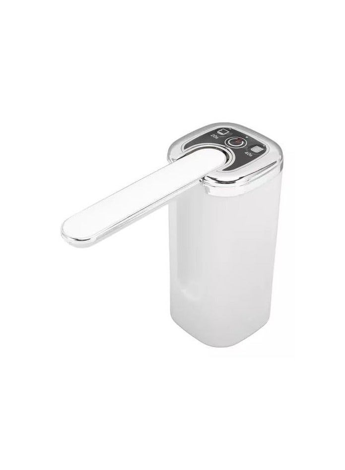 موزع مياه كهربائي محمول مع مضخة زجاجات – شحن USB-ابيض  - Image 1
