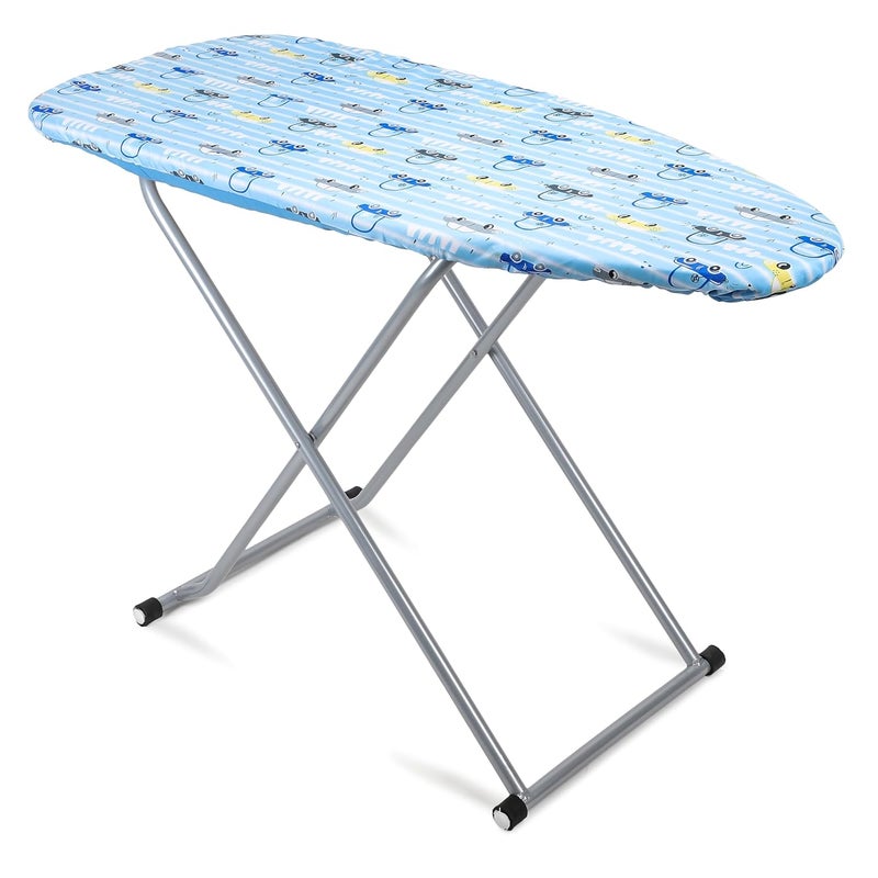 MOREYAJI Moreyaji Wooden Self Standing Foldable Height Adjustable Premium Ironing BoardIron Table Stand with Press Holder Color May Vary MultiColor Make in India  - Image 1