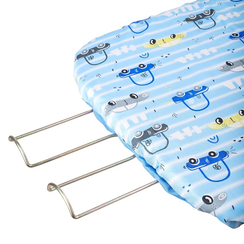 MOREYAJI Moreyaji Wooden Self Standing Foldable Height Adjustable Premium Ironing BoardIron Table Stand with Press Holder Color May Vary MultiColor Make in India  - Image 3