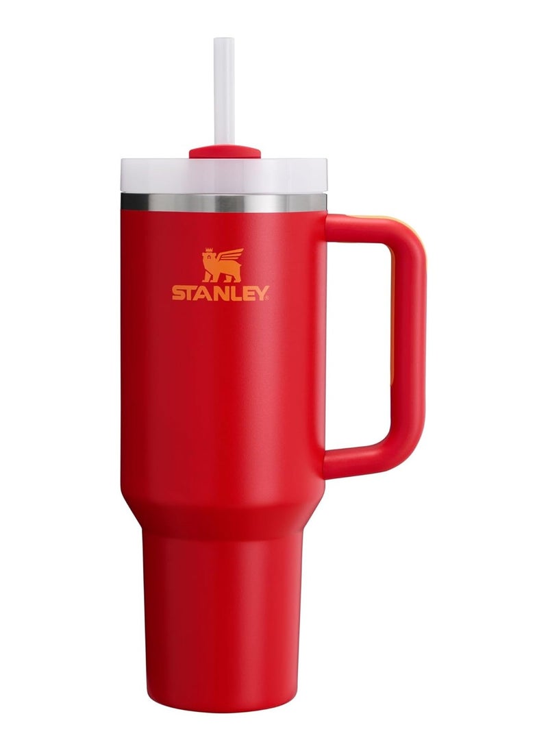 Stanley Stanley Quencher H2.0 Tumbler with Handle & Straw 40 oz | Twist On 3-Way Lid | Cupholder Compatible for Travel | Insulated Stainless Steel Cup | BPA-Free | Chili  - Image 1