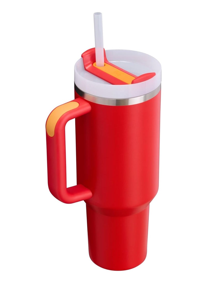 Stanley Stanley Quencher H2.0 Tumbler with Handle & Straw 40 oz | Twist On 3-Way Lid | Cupholder Compatible for Travel | Insulated Stainless Steel Cup | BPA-Free | Chili  - Image 3