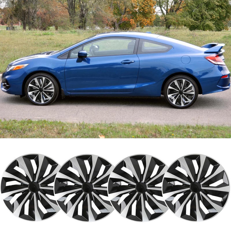 DREAMOTOR Hubcap Wheel Covers Hub Caps Universal Wheel Rim Cover R15 Stylish Car Decor Wheel Covers Automotive Wheel Tire Covers Accessories Rim Diameter 165 Inch