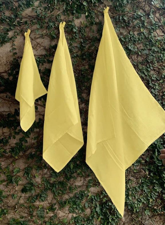 Ans Cotton Nappy 70x70 Cms Heavy Absorbent Soft and Resuable Diaper cloth and Versatile Solution for Baby Care (Set of 6 Piece Yellow) - Image 3