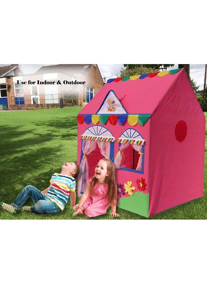 HomeCute Homecute Hut Type Play Tent House for Kids Toys, for 2-12 Years Old Boys & Girls, Jumbo Size Play Tent House for Boys and Girls (Pink)  - Image 3