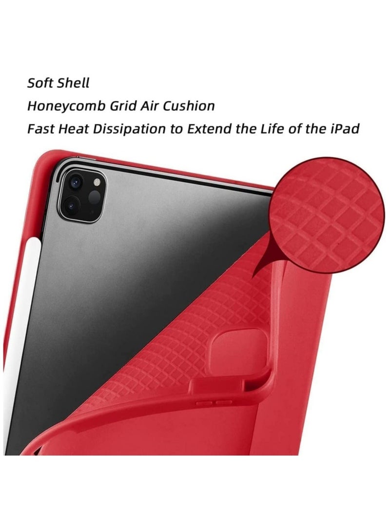 Case for iPad Pro 11 Inch 2021(3rd Gen)/2020(2nd Gen) with Pencil Holder [Support iPad 2nd Pencil Charging/Pair] Slim Trifold Stand, Smart Protective Case Cover - Image 3