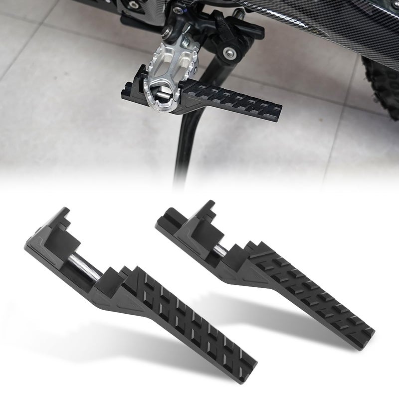 URLWALL Upgraded Passenger Footpegs Pedal Extender for Sur Ron LBXS Segway X160 X260 eRide Pro SS 20 30 SR S Enduros Talaria Sting MX3 R MX4 CRF150F CRF230F 0319 CRF250F 1924 7075 Aluminum Pedal - Image 2