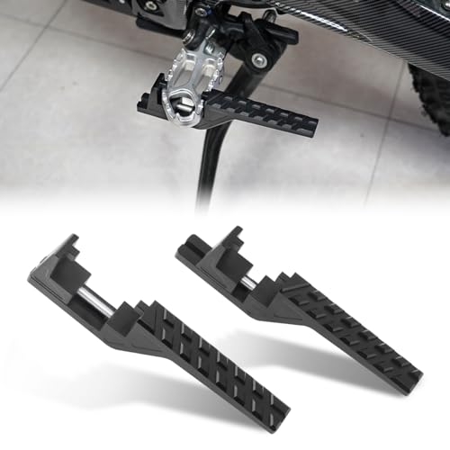 URLWALL Upgraded Passenger Footpegs Pedal Extender for Sur Ron LBXS Segway X160 X260 eRide Pro SS 20 30 SR S Enduros Talaria Sting MX3 R MX4 CRF150F CRF230F 0319 CRF250F 1924 7075 Aluminum Pedal - Image 1