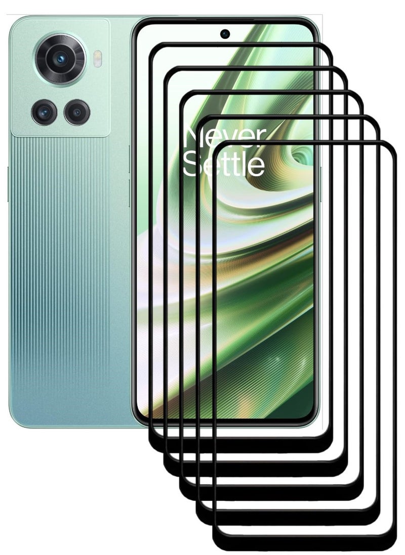 ACLIX 5 Pieces Antistatic ESD Dustproof Premium Quality High Definition Tempered Glass Screen Protector Designed For OnePlus 10R - Image 1
