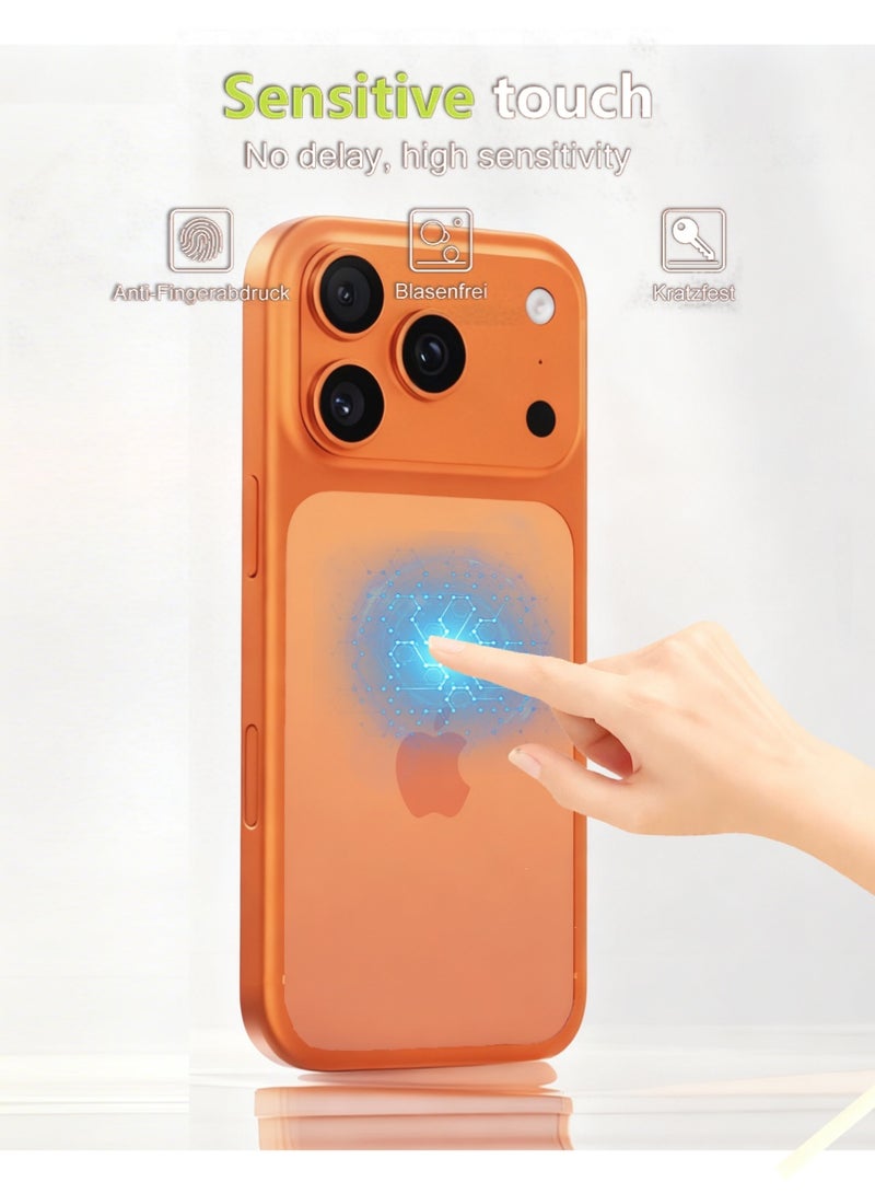 إكس ليفيل واقي شاشة خلفي 5 في 1 لهاتف آيفون 17 برو ماكس، واقي شاشة خلفي، غشاء شفاف عالي الوضوح، مقاوم لبصمات الأصابع، مقاوم للخدش، سهل التركيب، مقاس 6.9 بوصة (عبوة من 3 قطع + قطعتين). - Image 3