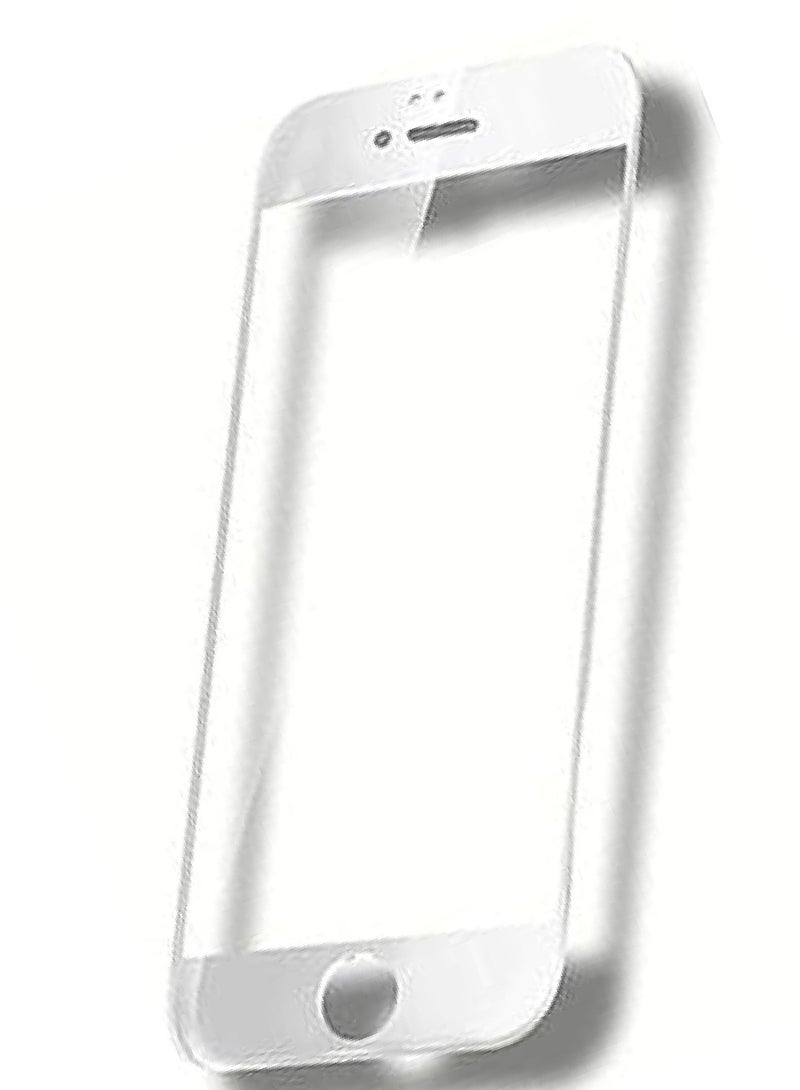 Iphone 6 White Frame  FE Full Glass Screen Protector Tempered Glass Clear - Image 2