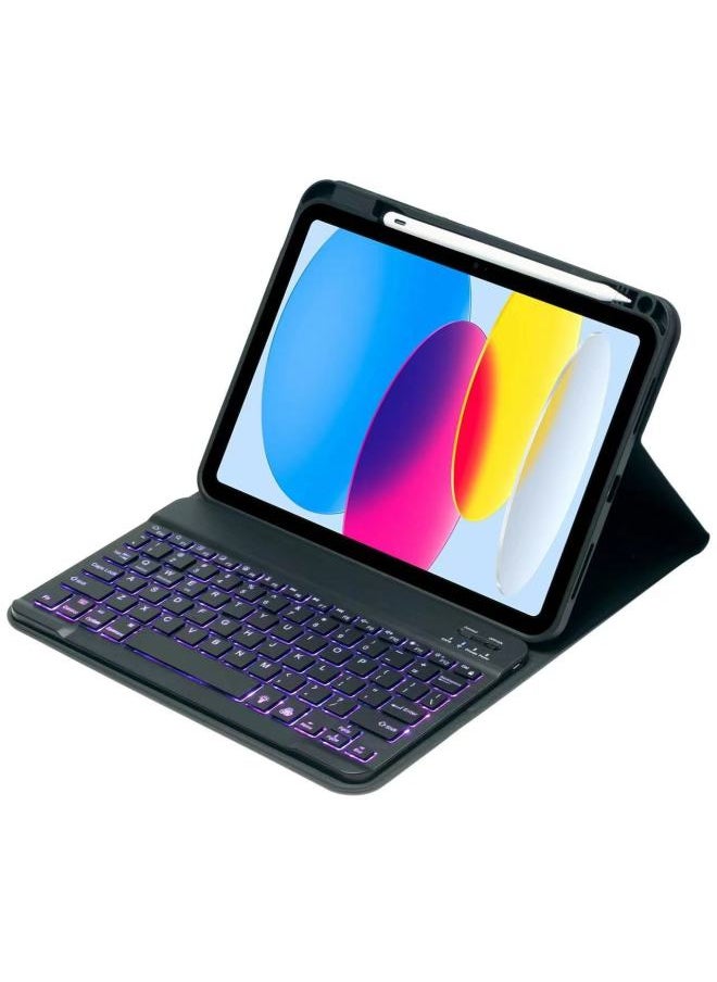 Generic Suitable For IPad10 Bluetooth Keyboard 10.2 Upper Pen Slot Leather Case Air5 Magnetic Protective Case Mouse Mini7 Wonderful-Color:Green + Square Hat Touch-Product Type:iPad 10 Generation 10.9(2022)  - Image 5