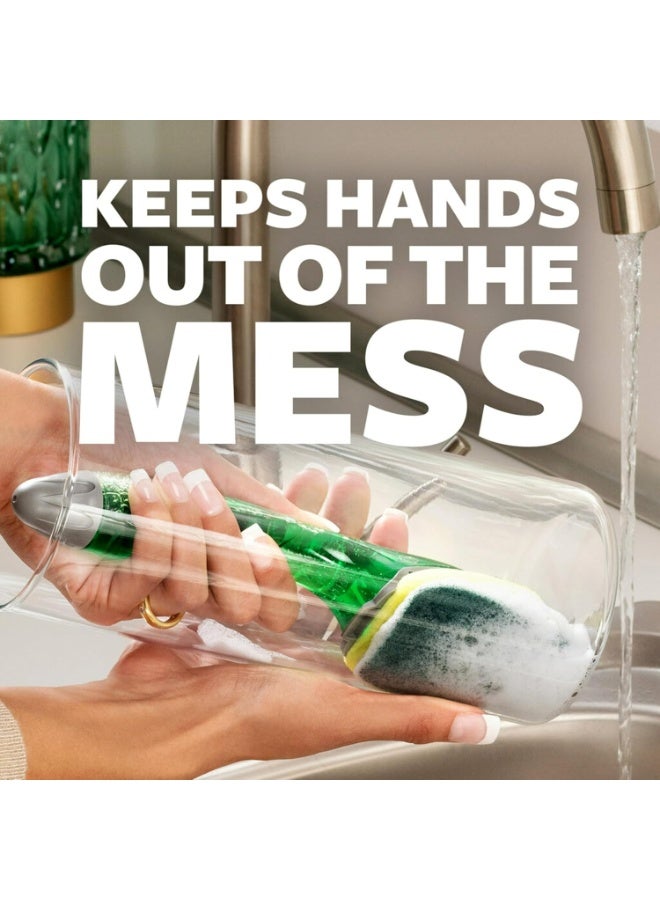 Scotch Brite 3M Scotch-Brite (6 Pack) Heavy Duty Dish Wand Sponge Brush Soap Dispenser with Scotch Brite Sponges Dish Scrubber Pads for Home Kitchen - Image 3