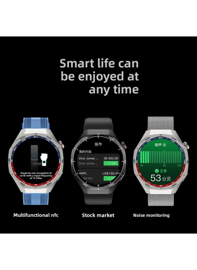 Generic Daifa GT5Pro Outdoor Sports Smart Watch Wireless Charging Offline Payment NFC Multifunctional GT5 Electronic Watch-Colour:Black Tape  - Image 3