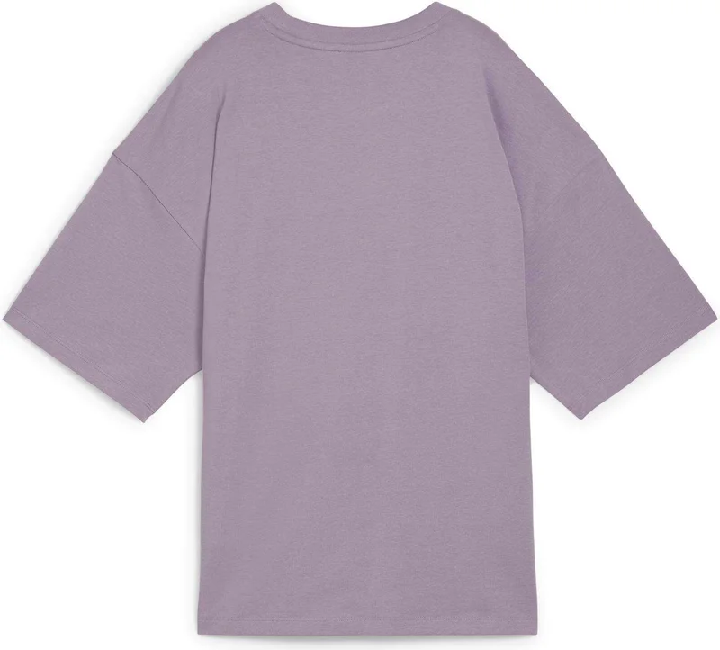 PUMA Women's Purple Dare To Oversized Cutout Tee Purple Women's T-Shirt