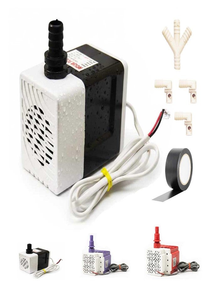 SAI PRASEEDA مضخة مياه غاطسة SAI PRASEEDA بقوة 18 واط | ارتفاع رفع 1.85 متر | 165-250 فولت | ملف نحاسي | مضخة مياه لأجهزة تبريد الهواء، والنوافير، والبرك، وأحواض السمك، مع وصلات أنابيب وشريط عازل كهربائي M-2 - Image 1