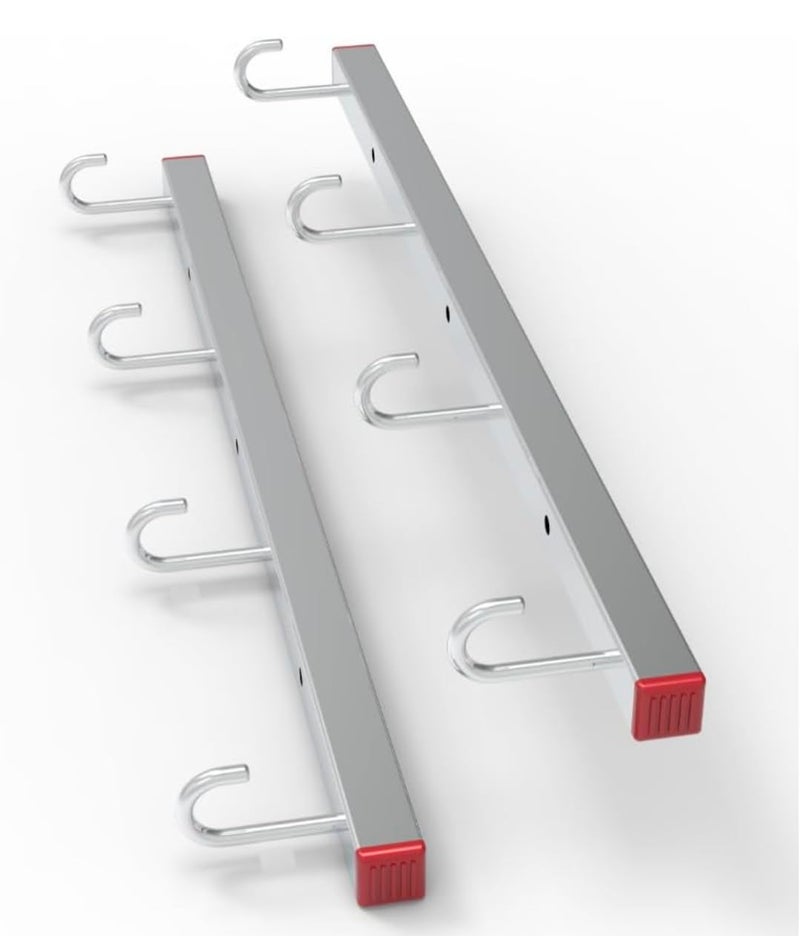 GLITZ Wall Mounted Wall Hooks for Rope, Cloth Drying Stand, Powder Coated Rust Free Metal Brackets for Clothesline - Image 1