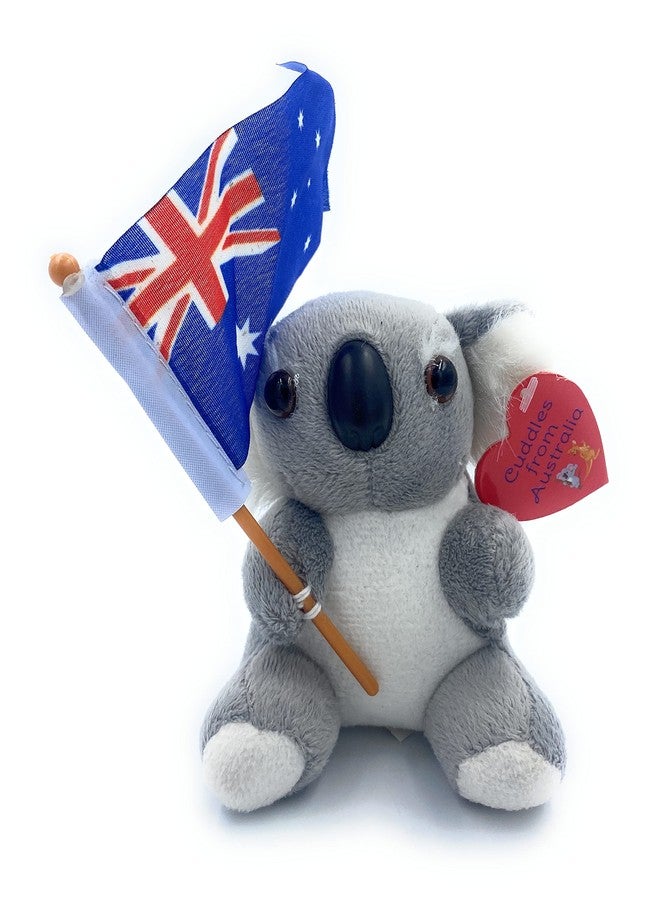 Aeisage Small Koala Stuffed Animal - 4" Plush Bear with Flag - Super Soft Australian Souvenir Gift - Image 1