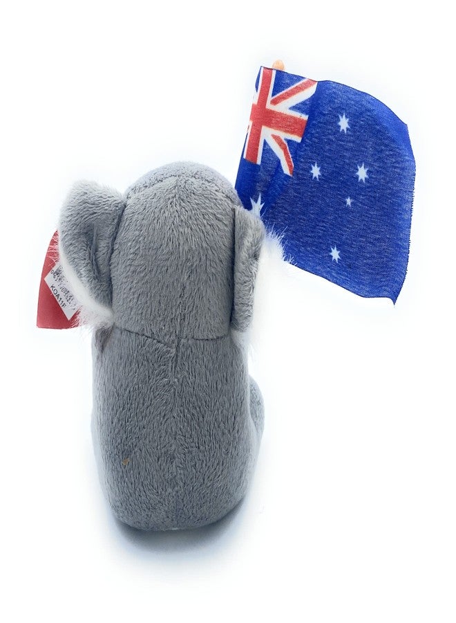 Aeisage Small Koala Stuffed Animal - 4" Plush Bear with Flag - Super Soft Australian Souvenir Gift - Image 4