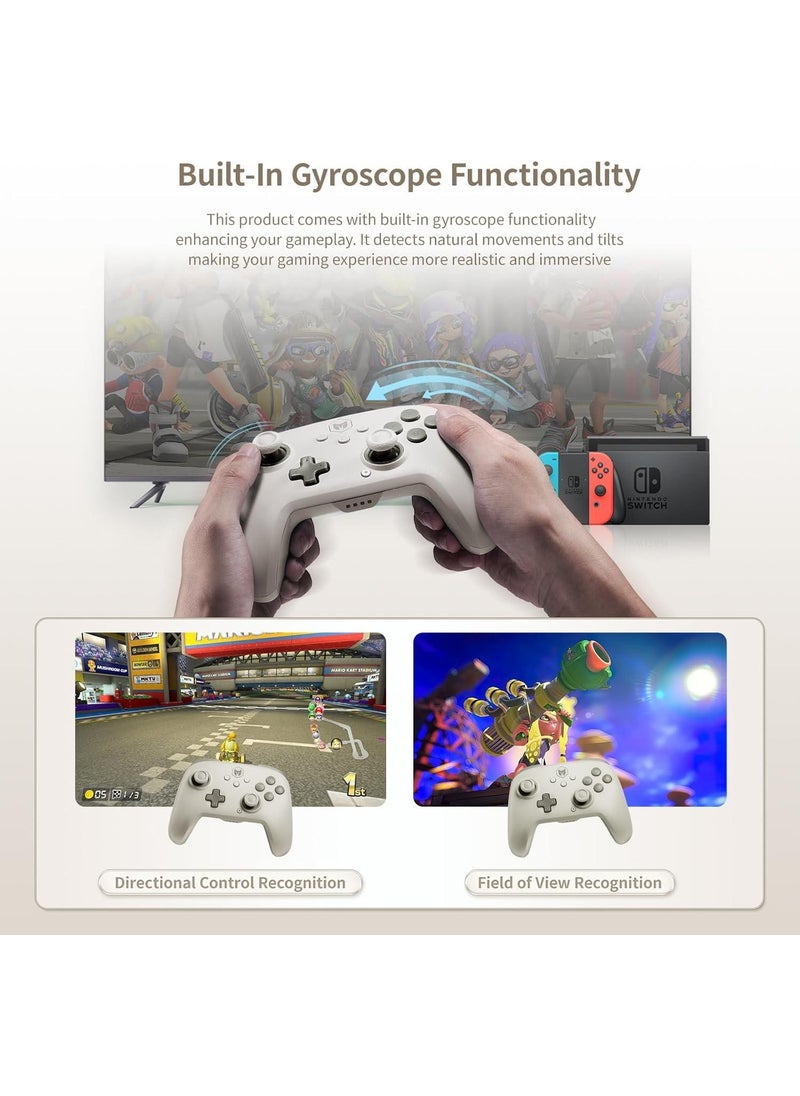 Gd 34 - Choco Wireless Gamepad Pastel Gray Nintendo Switch PC Windows Android Ios Compatible - Image 1