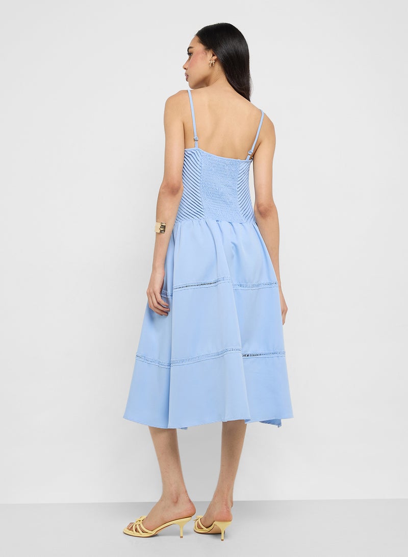 Ginger Tiered Cotton Midi Dress - Image 2