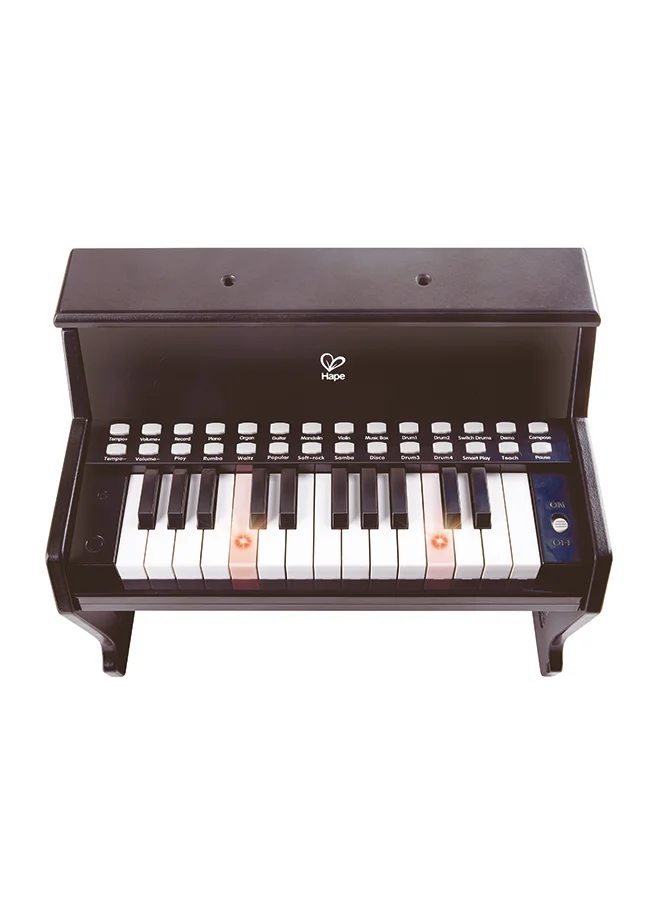 هيب Hape -25-Key Electric Musical Piano W/ Lights - Black