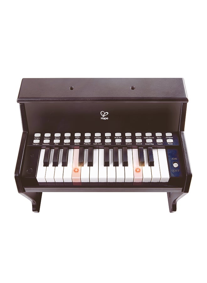 Hape -25-Key Electric Musical Piano W/ Lights - Black - Image 2