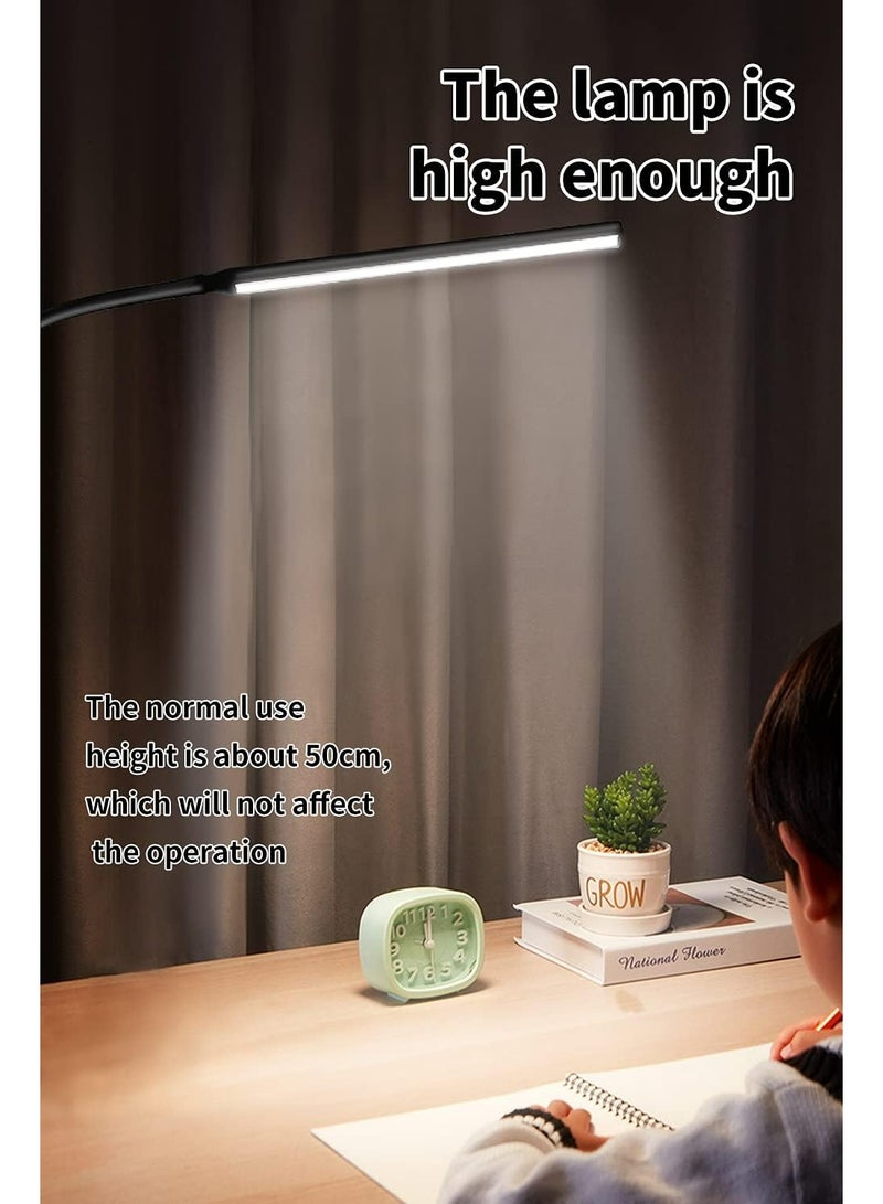 LOOPITYS （REMOTE）Desk Lamp LED USB Power Eye-Care Swing Arm Lamp Flexible Gooseneck Clamp,Dimmable,Architect Lamp 3 Color Modes,Desk Light Memory Reading Working Study,Energy Saving - Image 3