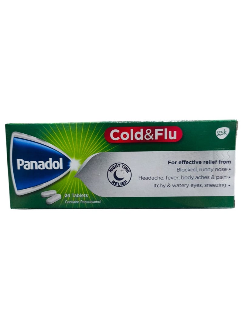 Panadol Cold And Flu Tablets 24 Count 