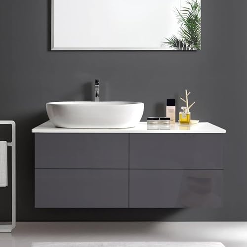 ERATO Glossy Wallpaper Peel & Stick Vinyl Contact Paper Self Adhesive Wallpaper for Kitchen Cabinets Furniture Countertop Removable Waterproof Wallpaper (Dark Grey Glossy, 2 Feet x 7 Feet) - Image 2