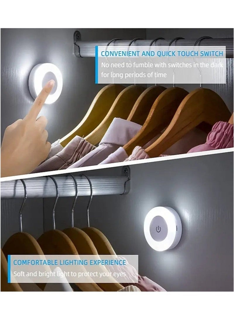 Rechargeable LED Night Light - 3 Lighting Modes, Touch Control, Magnetic Base, Portable, Dimmable, Energy-Saving - Ideal for Bedroom, Closet, Kitchen(1 PCS) - Image 4