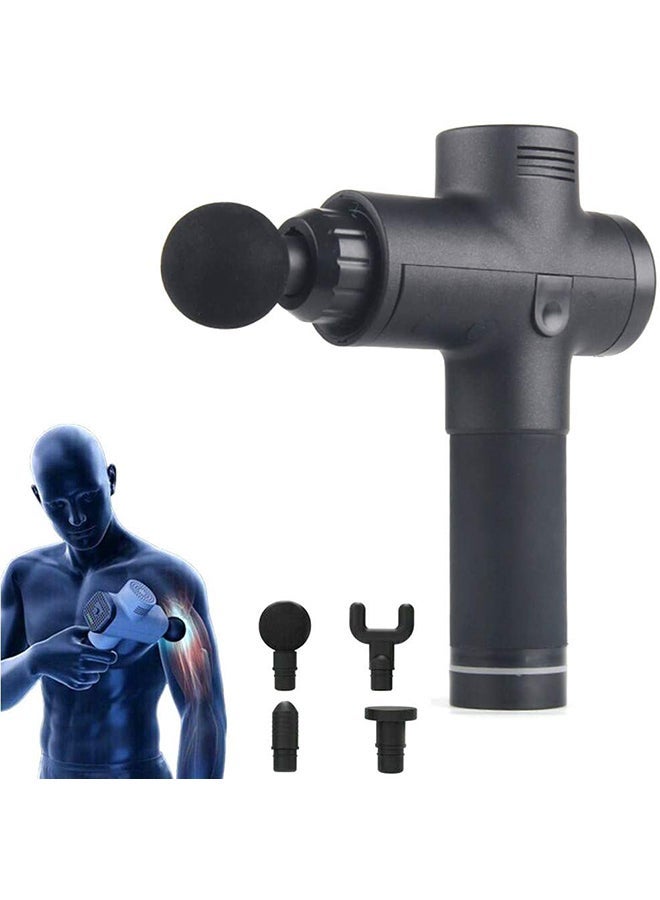 نيبمينينت Handheld Personal Muscle Deep Tissue Massager Gun With 4 Massage Heads - Image 4