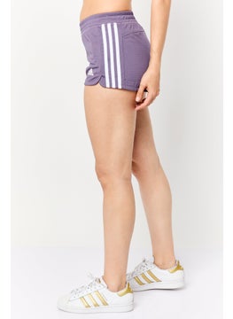Adidas Women Sportswear Fit Training Shorts, Purple  - Image 4