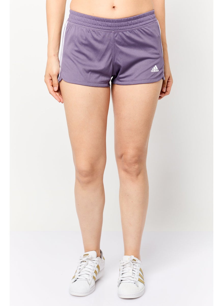 Adidas Women Sportswear Fit Training Shorts, Purple  - Image 3