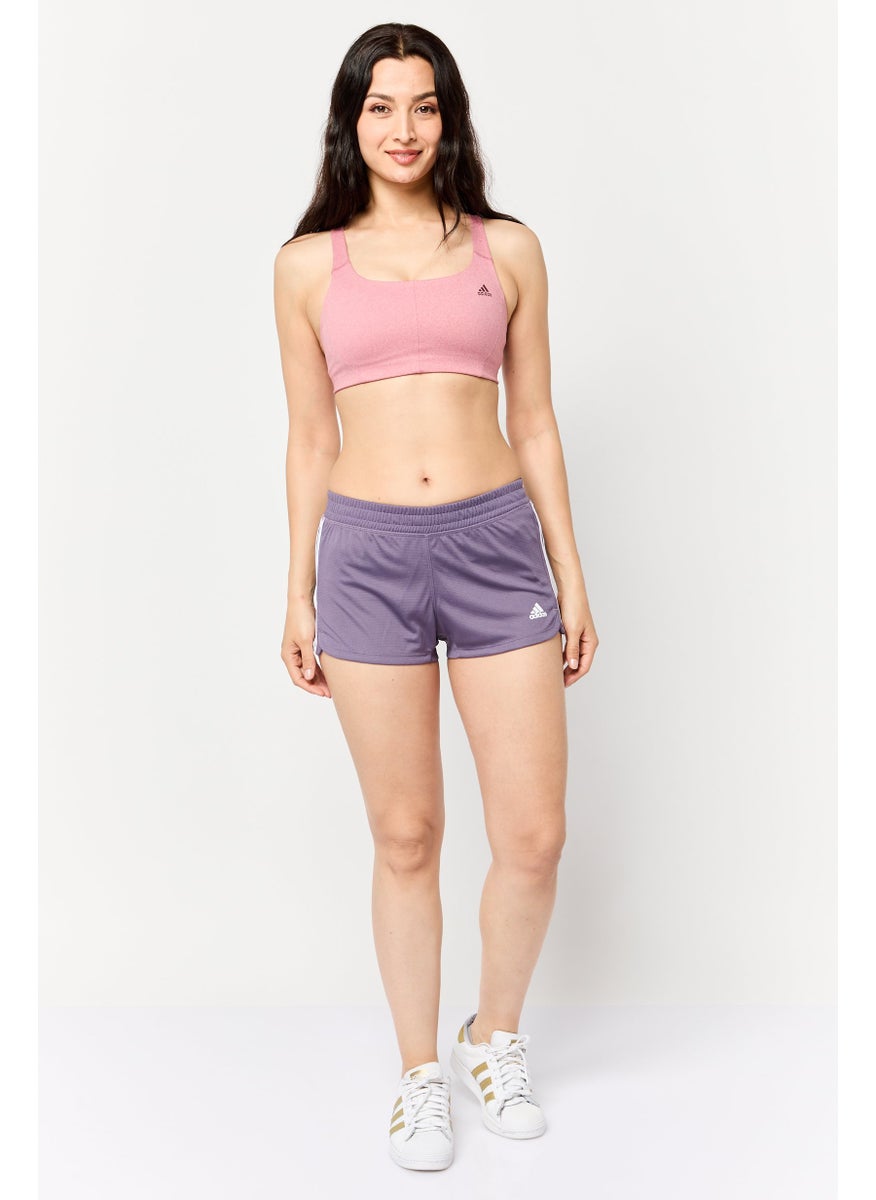 Adidas Women Sportswear Fit Training Shorts, Purple  - Image 1