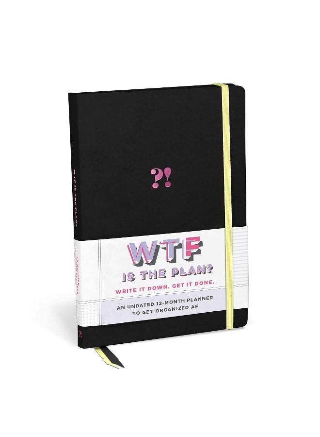 Knock Knock WTF Undated Planner & Weekly Agenda Notebook - Image 1