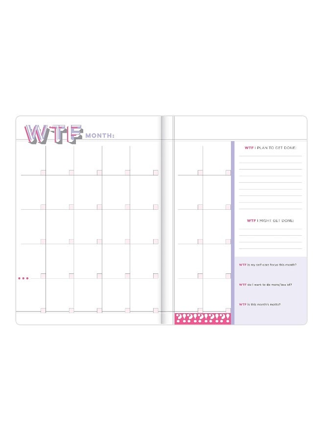 Knock Knock WTF Undated Planner & Weekly Agenda Notebook - Image 4