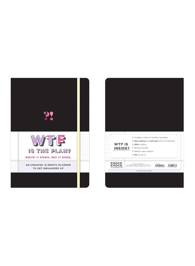Knock Knock WTF Undated Planner & Weekly Agenda Notebook - Image 2