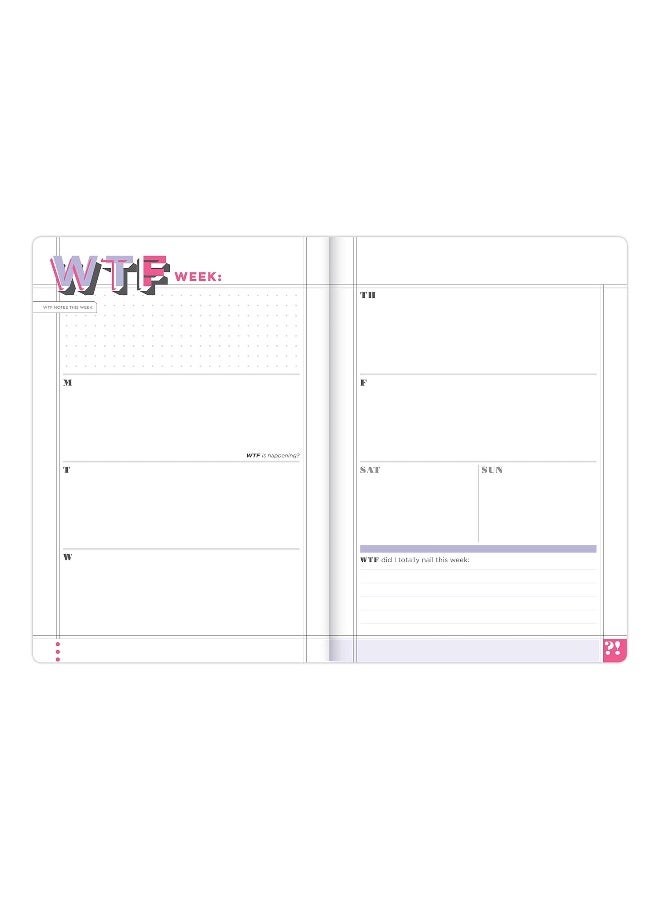 Knock Knock WTF Undated Planner & Weekly Agenda Notebook - Image 5