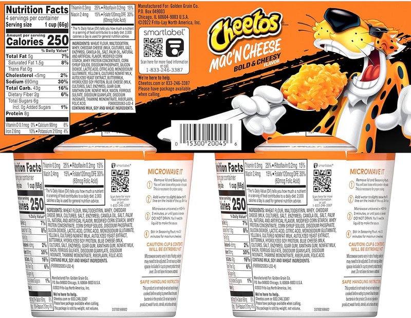 Cheetos Mac'n Cheese Bold & Cheesy - 4 Pack (2.32 oz each) - Image 2