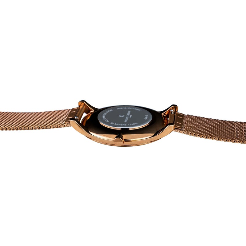 PIERRE CARDIN CBA.4013 ROSE GOLD LUXURY MEN'S WATCH - STYLISH SILVER DIAL & BAND - Image 4