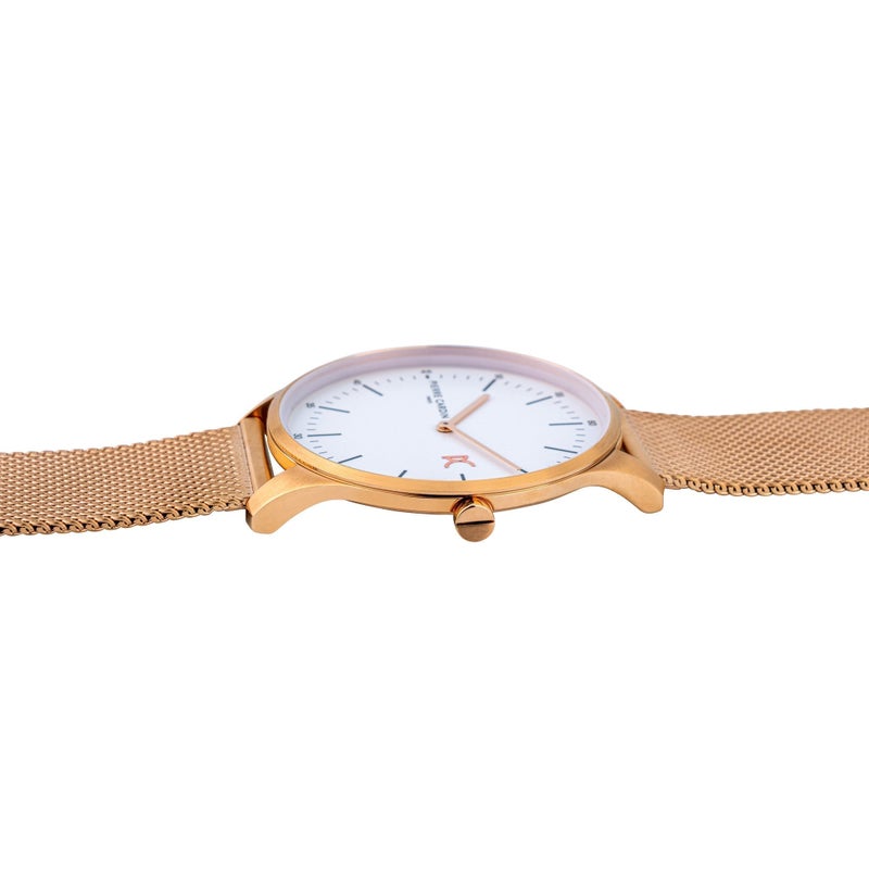 PIERRE CARDIN CBA.4013 ROSE GOLD LUXURY MEN'S WATCH - STYLISH SILVER DIAL & BAND - Image 3