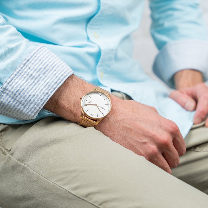 PIERRE CARDIN CBA.4013 ROSE GOLD LUXURY MEN'S WATCH - STYLISH SILVER DIAL & BAND - Image 5