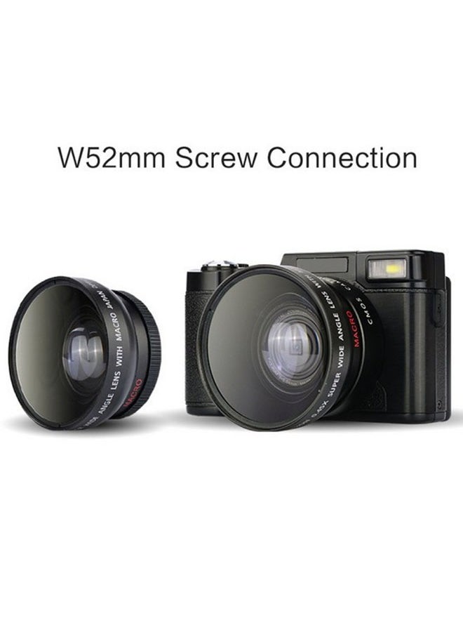 Generic - 4K HD Digital Camera, 48MP with 3-inch Flip Screen,16x Digital Zoom, with Wide-angle Lens, with 64GB Memory Card - Image 1